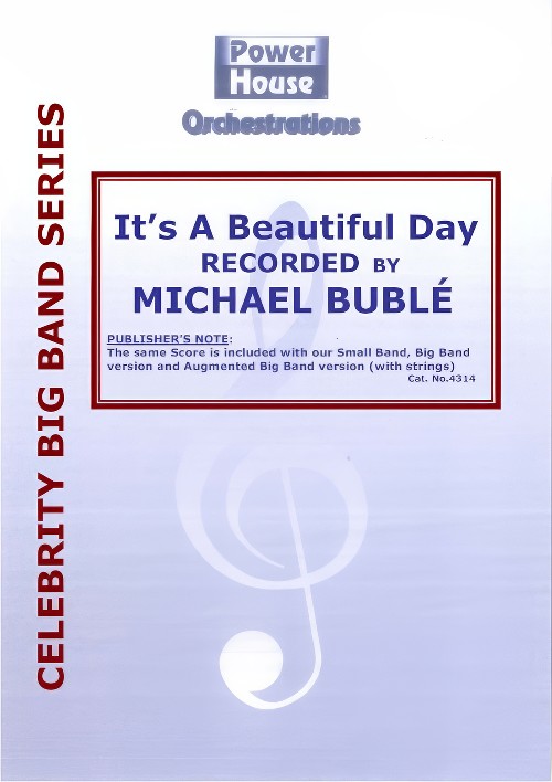 It's a Beautiful Day (Vocal Solo with Big Band - Score and Parts)