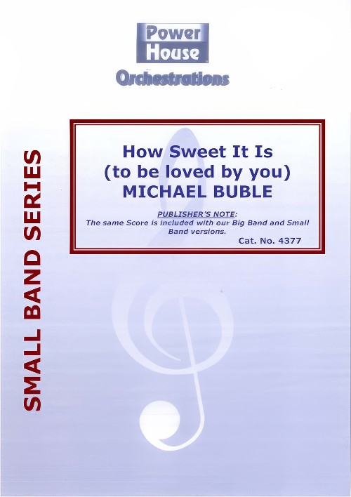 How Sweet It Is (To Be Loved By You) (Vocal Solo with Small Band - Score and Parts)