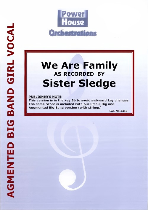 We Are Family (Vocal Solo with Augmented Big Band - Score and Parts)