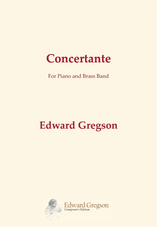 Concertante (Piano Solo with Brass Band - Score and Parts)