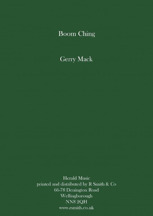 Boom-Ching (Percussion Solo with Concert Band - Score and Parts)