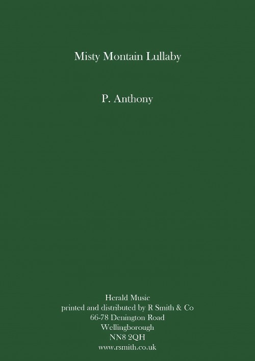 Misty Mountain Lullaby (Trombone with Concert Band - Score and Parts)