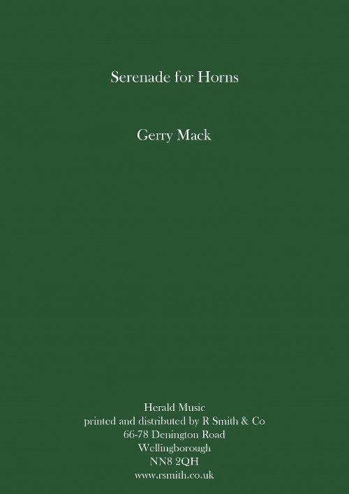 Serenade for Horns (Horn Duet or Trio with Concert Band - Score and Parts)