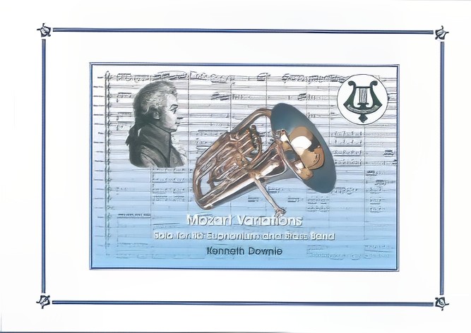 Mozart Variations - Euphonium Solo (Brass Band - Score and Parts)