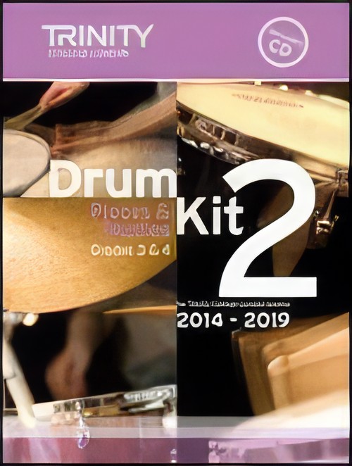 TRINITY DRUM KIT PIECES & EXERCISES Book 2 Grades 3-4 (Book & CD)