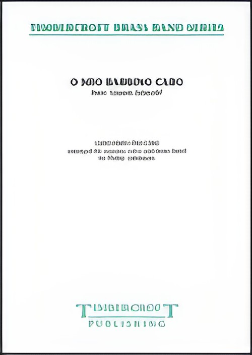 O Mio Babbino Caro (from Gianni Schicchi) (Vocal Solo (Soprano) with Brass Band - Score and Parts)