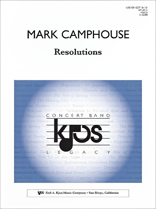 Resolutions (Concert Band - Score and Parts)