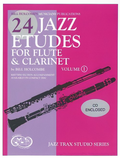 24 Jazz Etudes for Flute and Clarinet, Volume 1 (Book and CD)