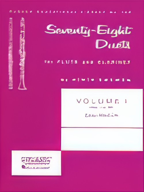 78 DUETS FOR FLUTE AND CLARINET Vol.1