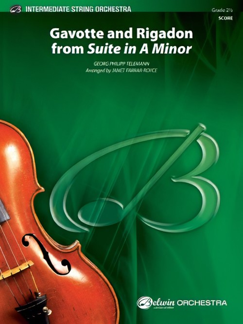 Gavotte and Rigadon (from Suite in A minor) (String Orchestra - Score and Parts)