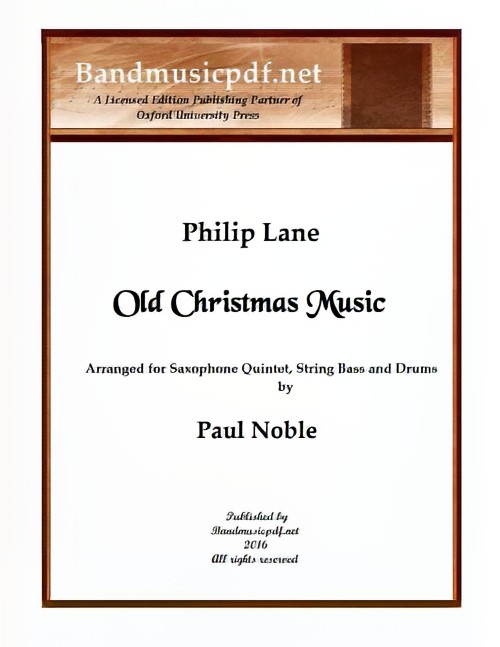 Old Christmas Music (Saxophone Quintet - Score and Parts)