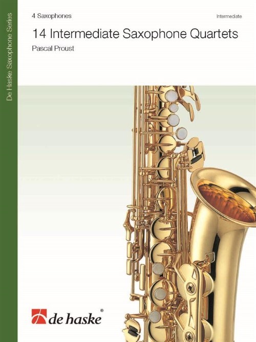 14 Intermediate Saxophone Quartets (Saxophone Quartet - Score and Parts)