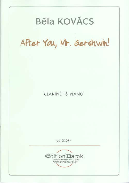 AFTER YOU, MR. GERSHWIN! (Clarinet)