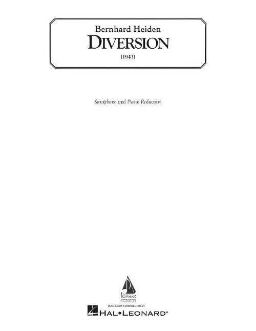 Diversion (Alto Sax Solo with Piano Accompaniment)