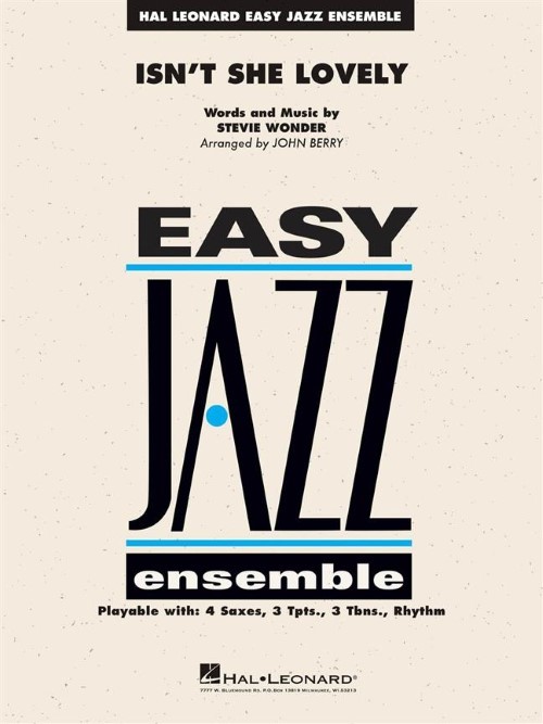 Isn't She Lovely (Jazz Ensemble - Score and Parts)