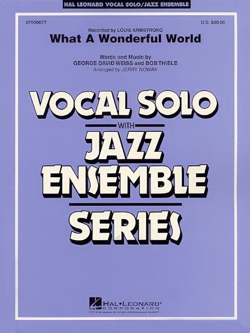 What a Wonderful World (Vocal Solo with Jazz Ensemble - Score and Parts)