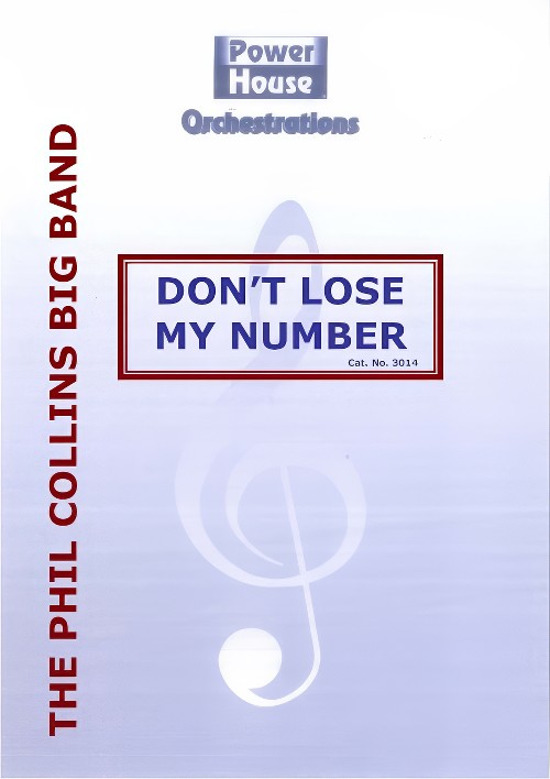 Don't Lose My Number (Big Band - Score and Parts)