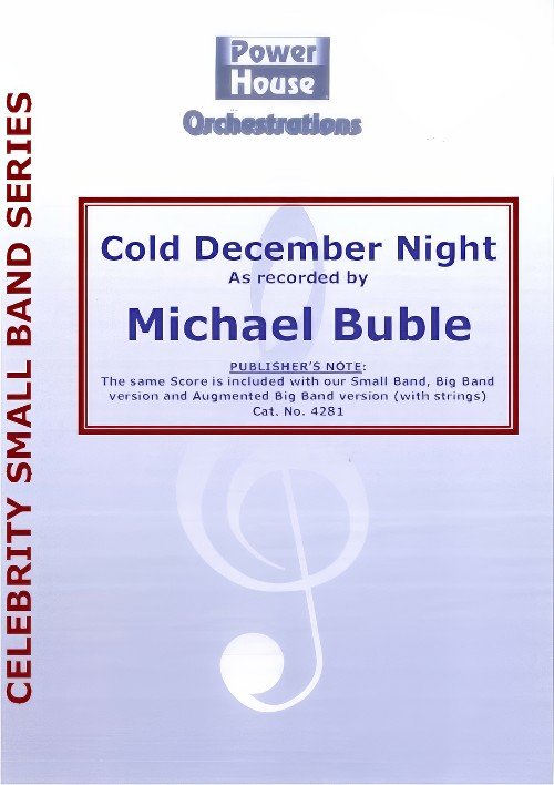 Cold December Night (Vocal Solo with Small Band - Score and Parts)