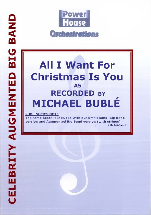 All I Want for Christmas is You (Vocal Solo with Augmented Big Band - Score and Parts)