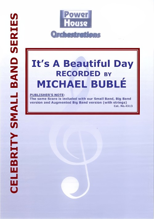 It's a Beautiful Day (Vocal Solo with Small Band - Score and Parts)