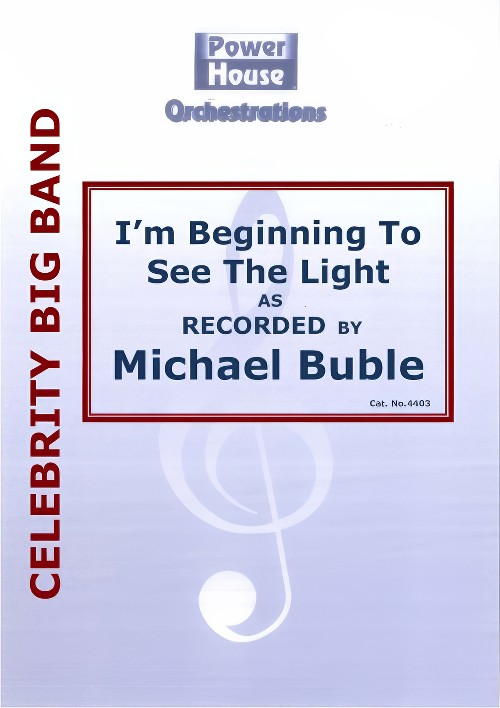 I'm Beginning to See the Light (Vocal Solo with Big Band - Score and Parts)