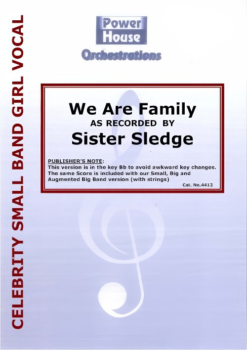 We Are Family (Vocal Solo with Small Band - Score and Parts)