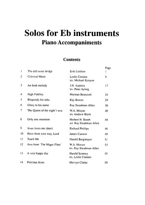 Eb Solos Album