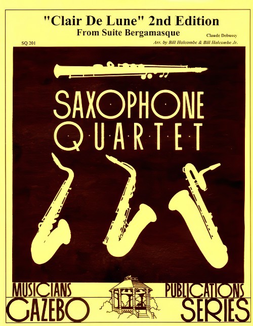 Clair de Lune (from Suite Bergamasque) (S(A)ATB Saxophone Quartet)